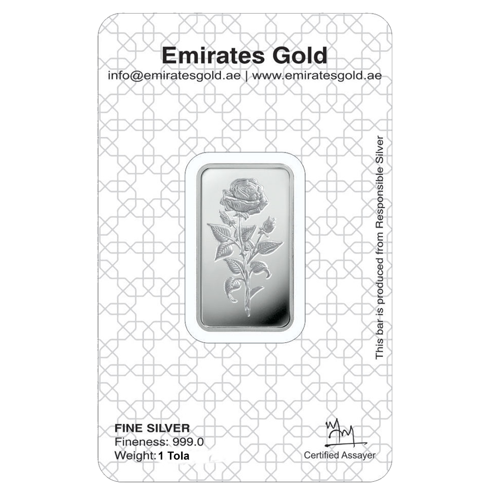 1 Tola Silver Bar In Certified Blister | Emirates