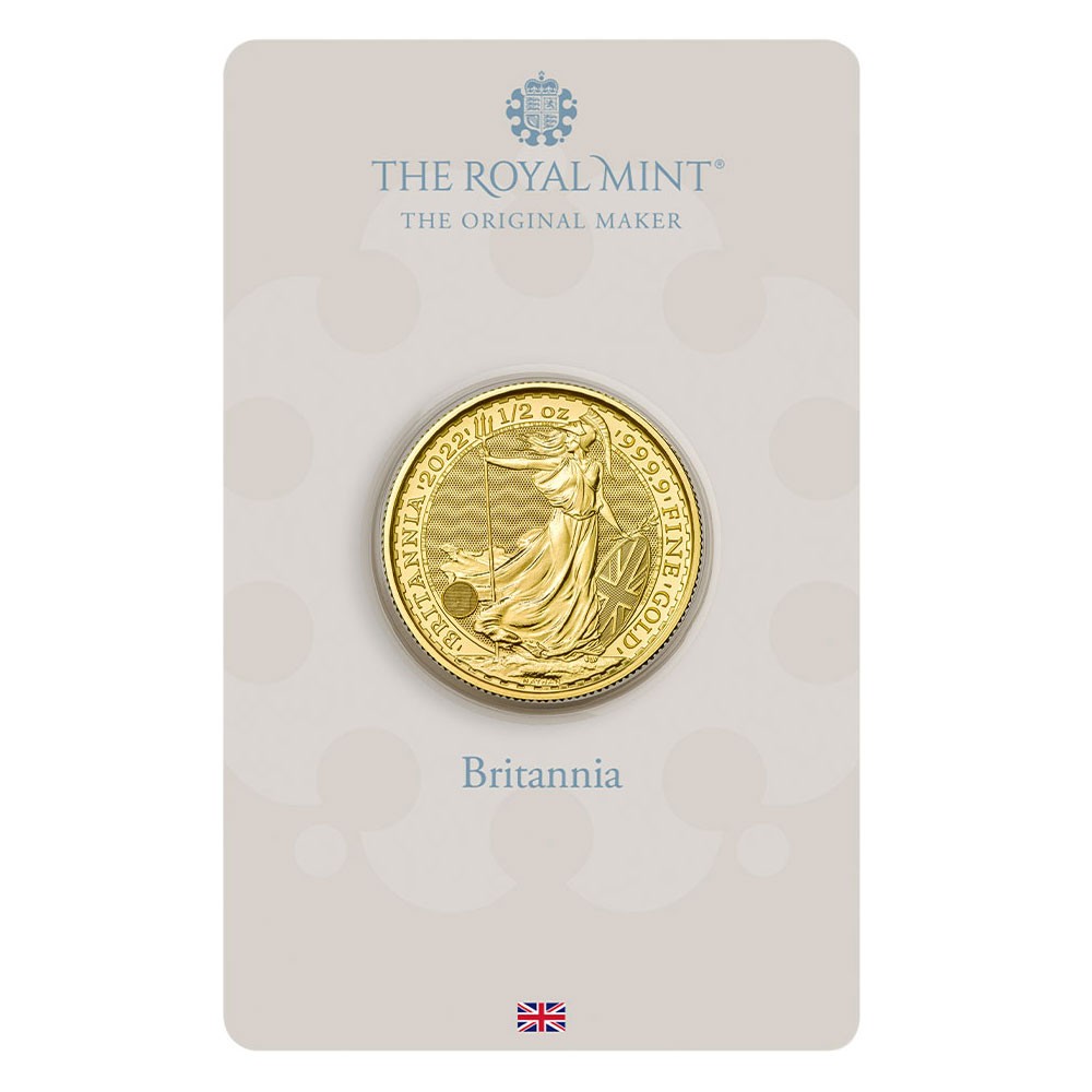 2022 1/2oz Britannia Blister Gold Coin in Premium Gift Box