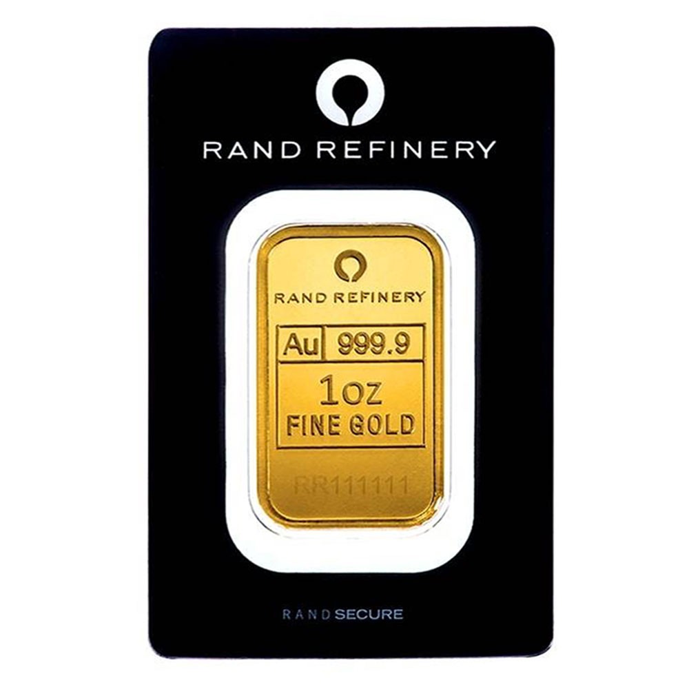 Rand Refinery 1oz Minted Gold Bar | South African Mint