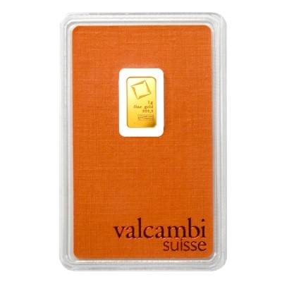 1g Gold Bar | Valcambi