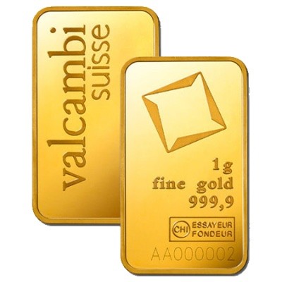 1g Gold Bar | Valcambi