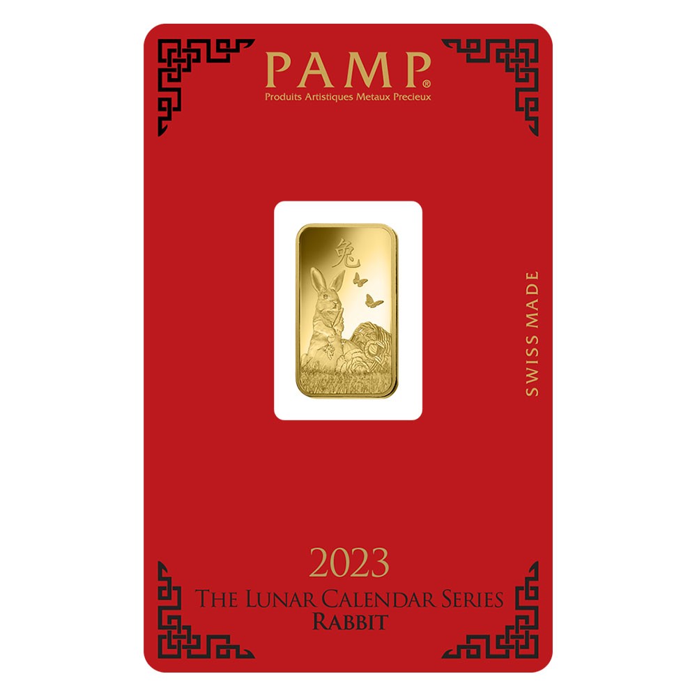 2023 5g Lunar Rabbit Gold Bar | PAMP Suisse