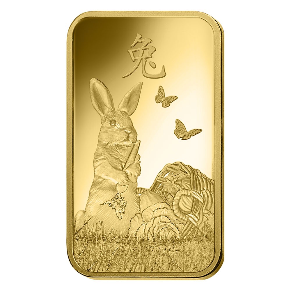 2023 5g Lunar Rabbit Gold Bar | PAMP Suisse