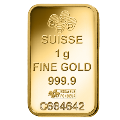 1g Gold Bar 'Statue of Liberty' | PAMP Suisse