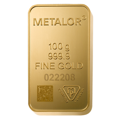 100g Gold Bar | Metalor