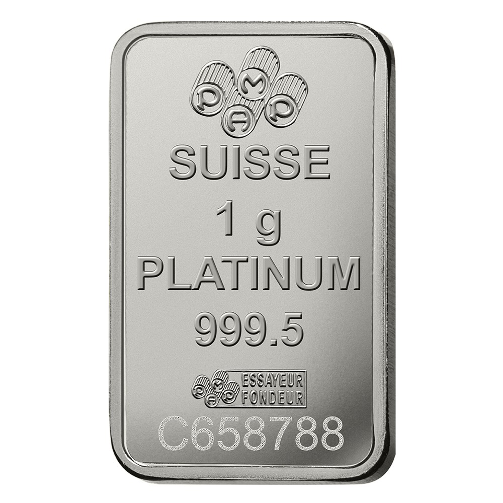 1g Fortuna Platinum Bar | PAMP Suisse