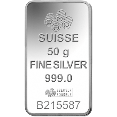 50g Silver Bar | PAMP Fortuna