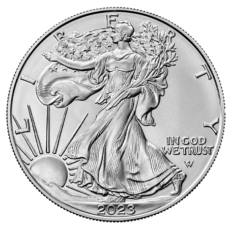 2023 20 x 1oz Silver Eagle Coins in a Tube | US Mint