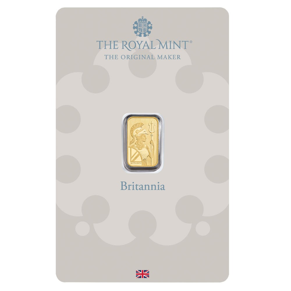 1g Britannia Gold Bar | The Royal Mint