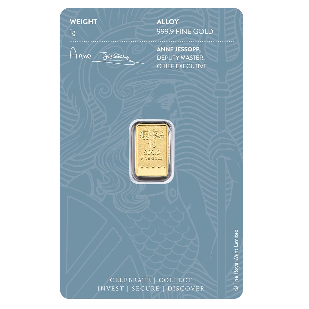 1g Britannia Gold Bar | The Royal Mint