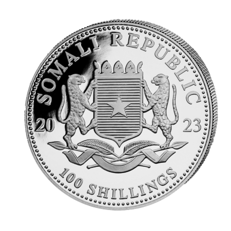 2023 1oz Somalia Elephant Silver Coin