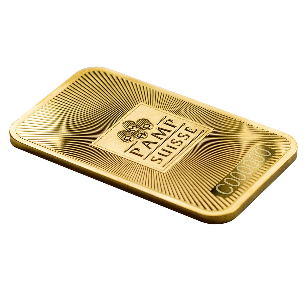 1oz Gold Minted Bar In Packaging | PAMP Suisse 