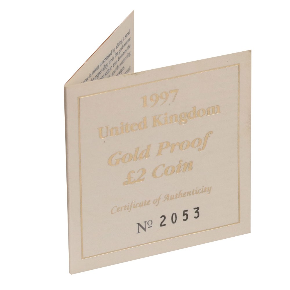 1997 'Technologies' Gold Proof Two Pound Coin I The Royal Mint