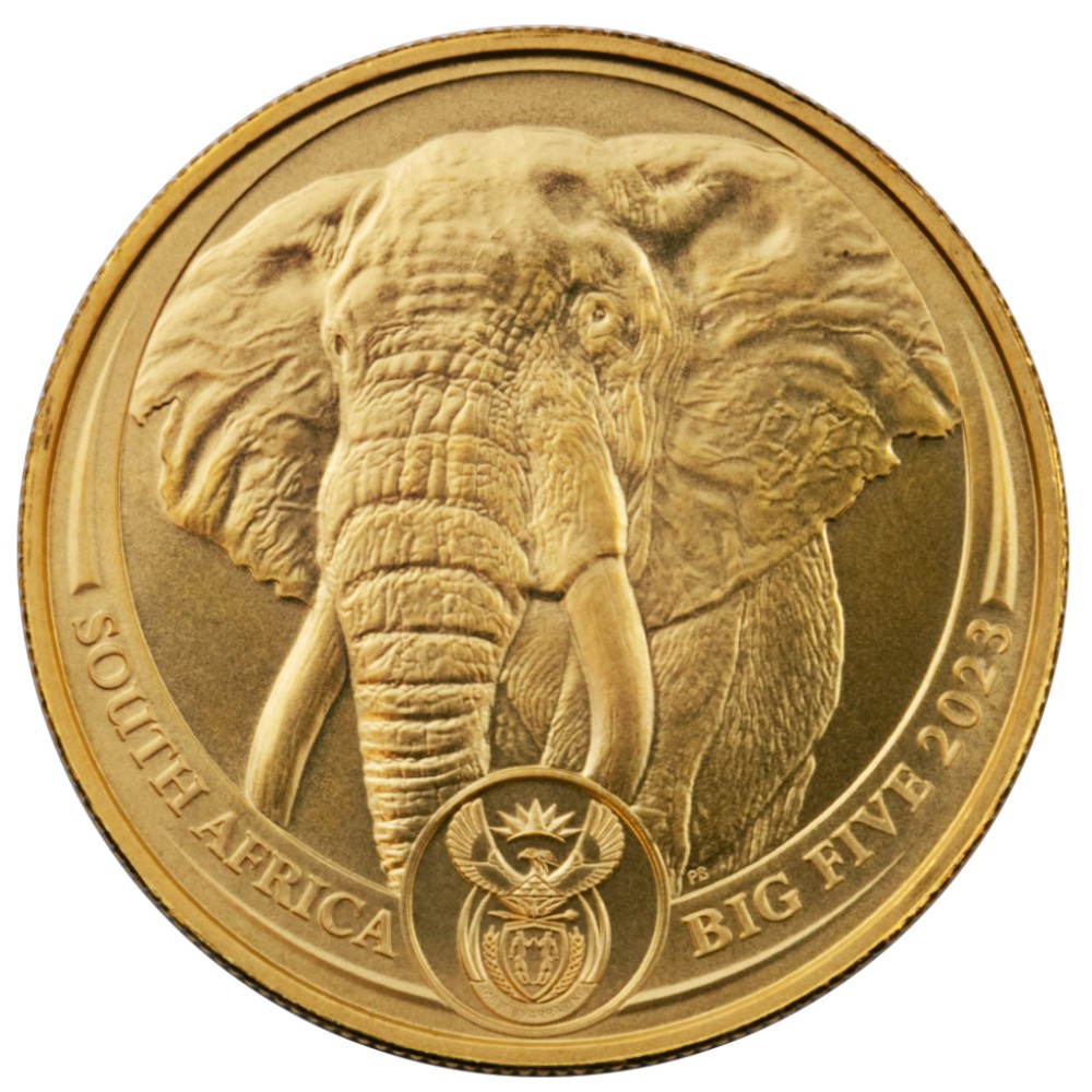 2023 1oz Big 5 Elephant Gold Coin