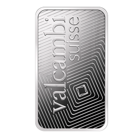 1oz Platinum Bar | Valcambi