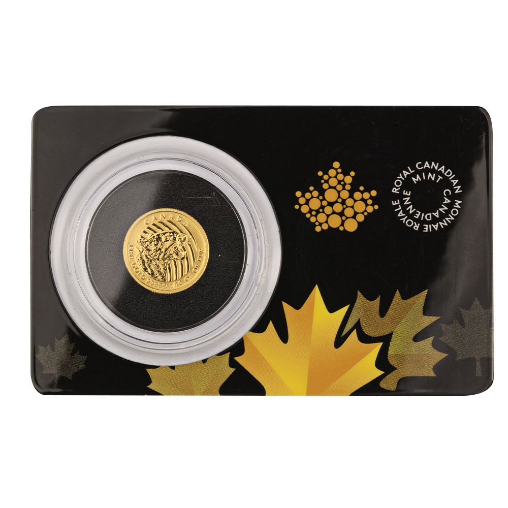 2016 1/10oz Growling Cougar Gold Coin In Assay Card I Royal Canadian Mint