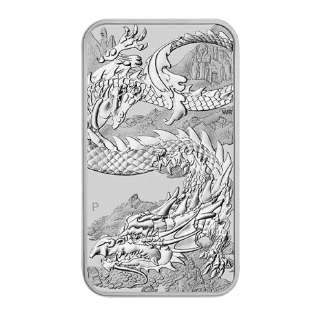200 x 2023 1oz Dragon Rectangular Silver Coins in Monsterbox | Perth Mint