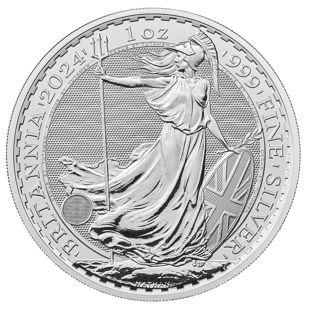 2024 25 x 1oz Silver Britannia Coins in a Tube