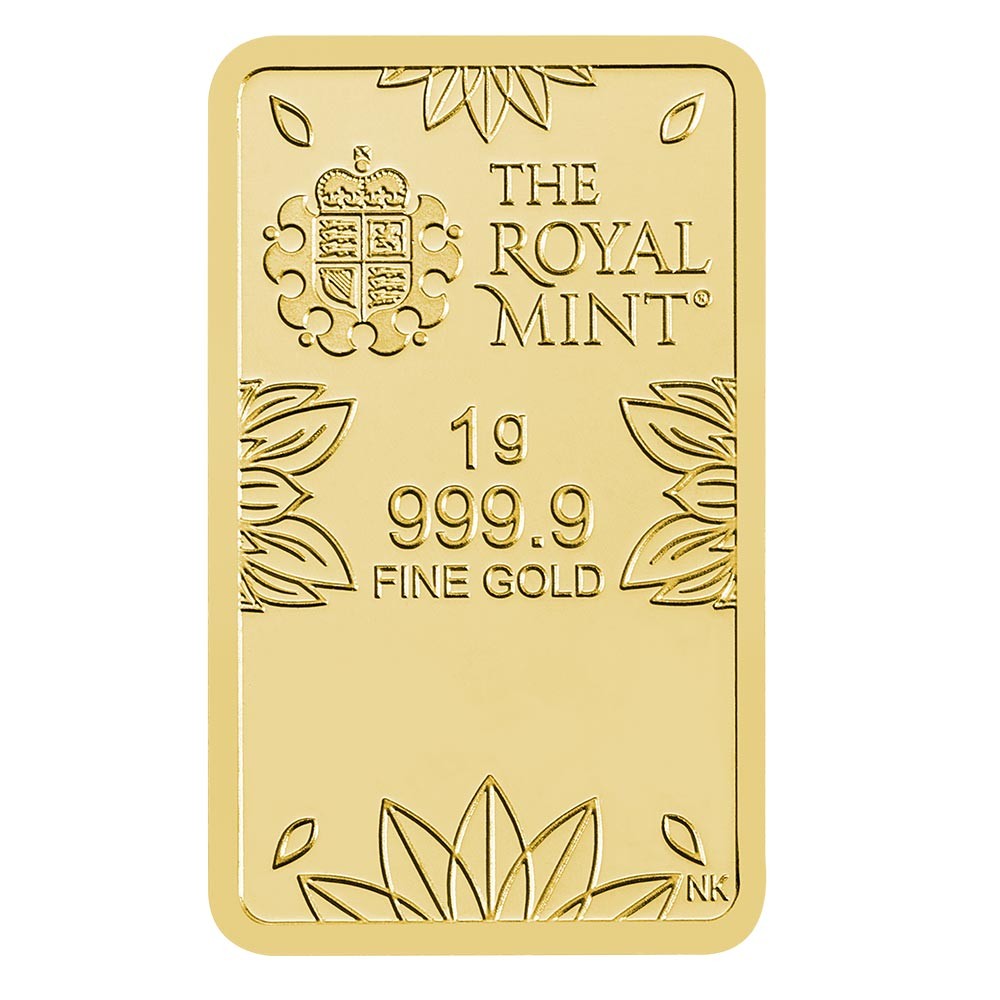 1g Om Gold Bullion Minted Bar | The Royal Mint