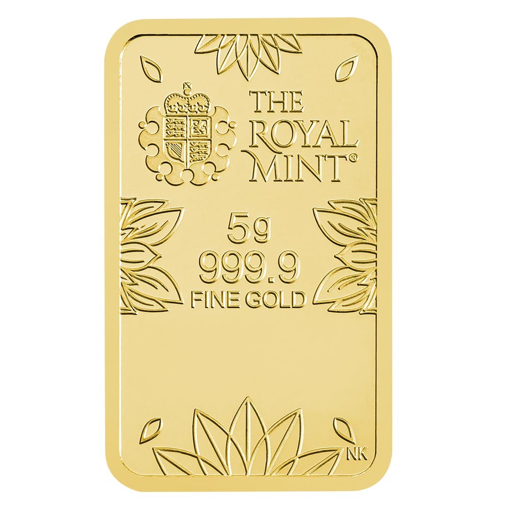 5g Om Gold Bullion Minted Bar | The Royal Mint