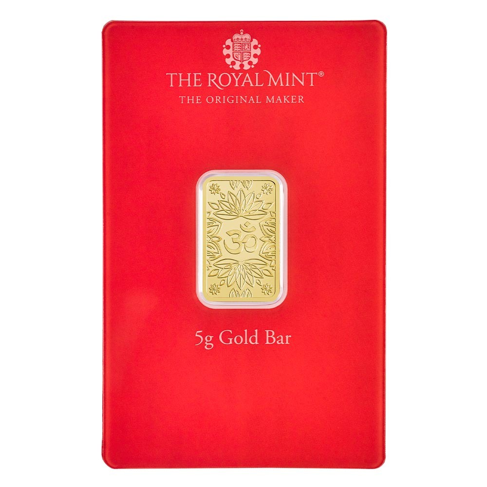 5g Om Gold Bullion Minted Bar | The Royal Mint