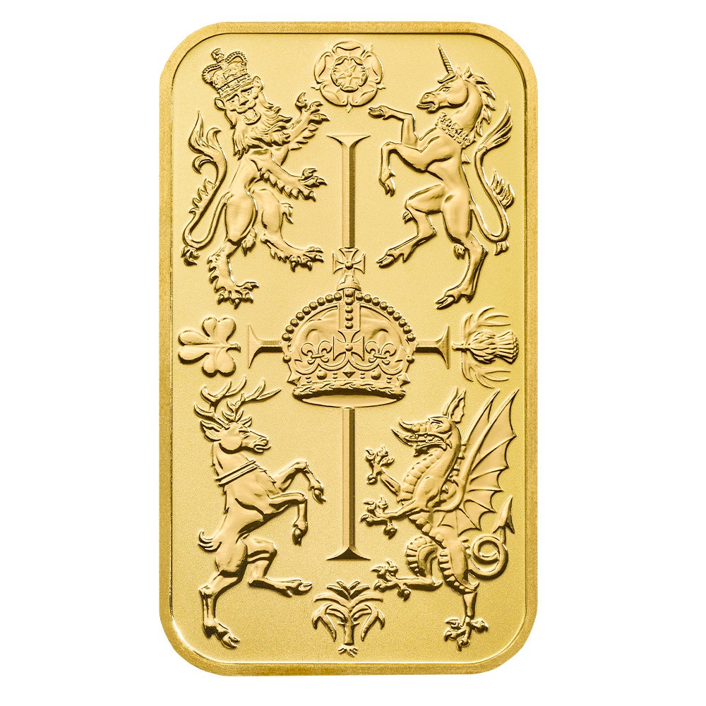 1oz The Royal Celebration Gold Bar In Blister Pack | The Royal Mint