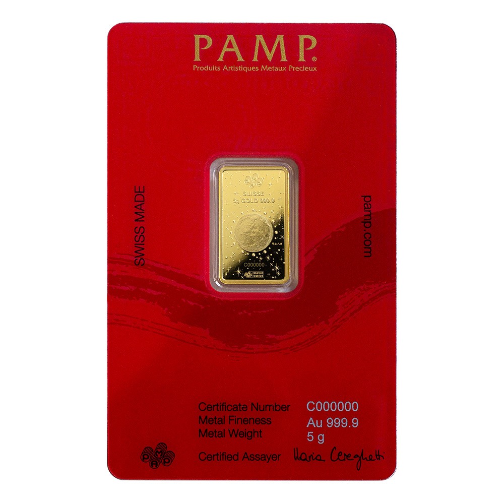 2024 5g Year of the Dragon Gold Bar I PAMP Suisse