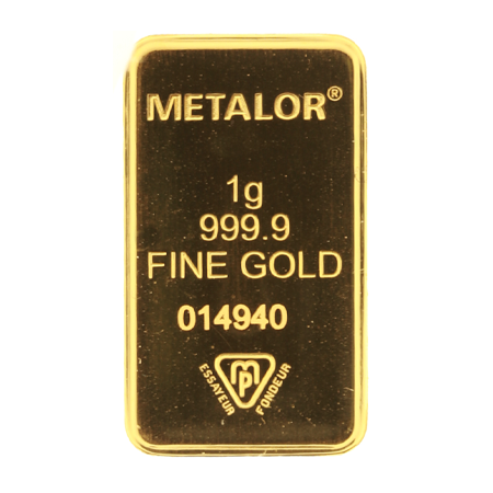 1g Gold Bar | Metalor