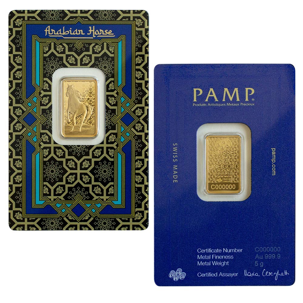 5g Arabian Horse Gold Bar | PAMP Suisse