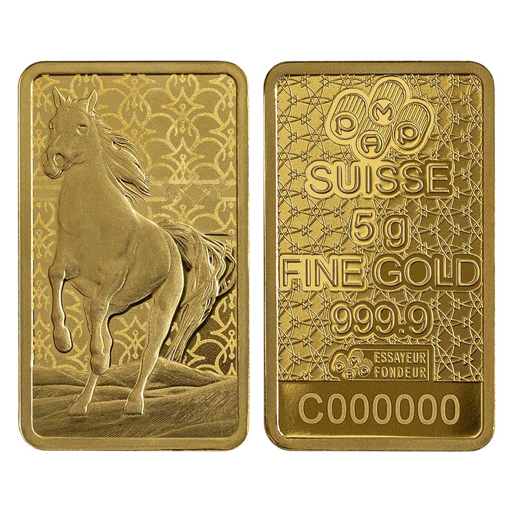 5g Arabian Horse Gold Bar | PAMP Suisse