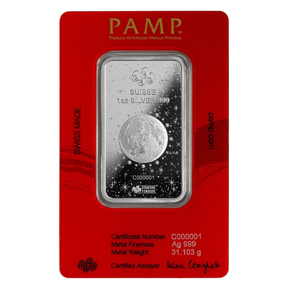 2024 1oz Year of the Dragon Silver Bar I PAMP Suisse