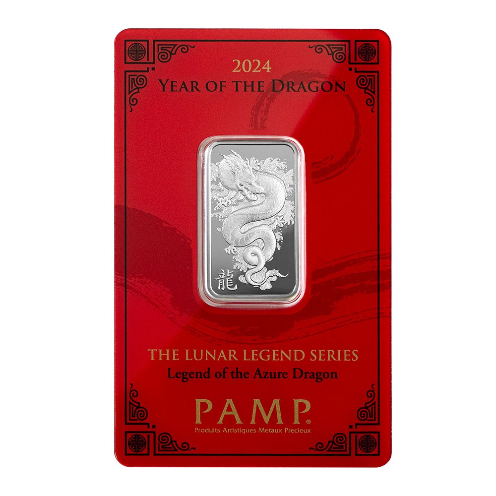 2024 10g Year of the Dragon Silver Bar I PAMP Suisse