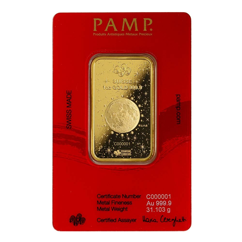 2024 1oz Year of the Dragon Gold Bar I PAMP Suisse