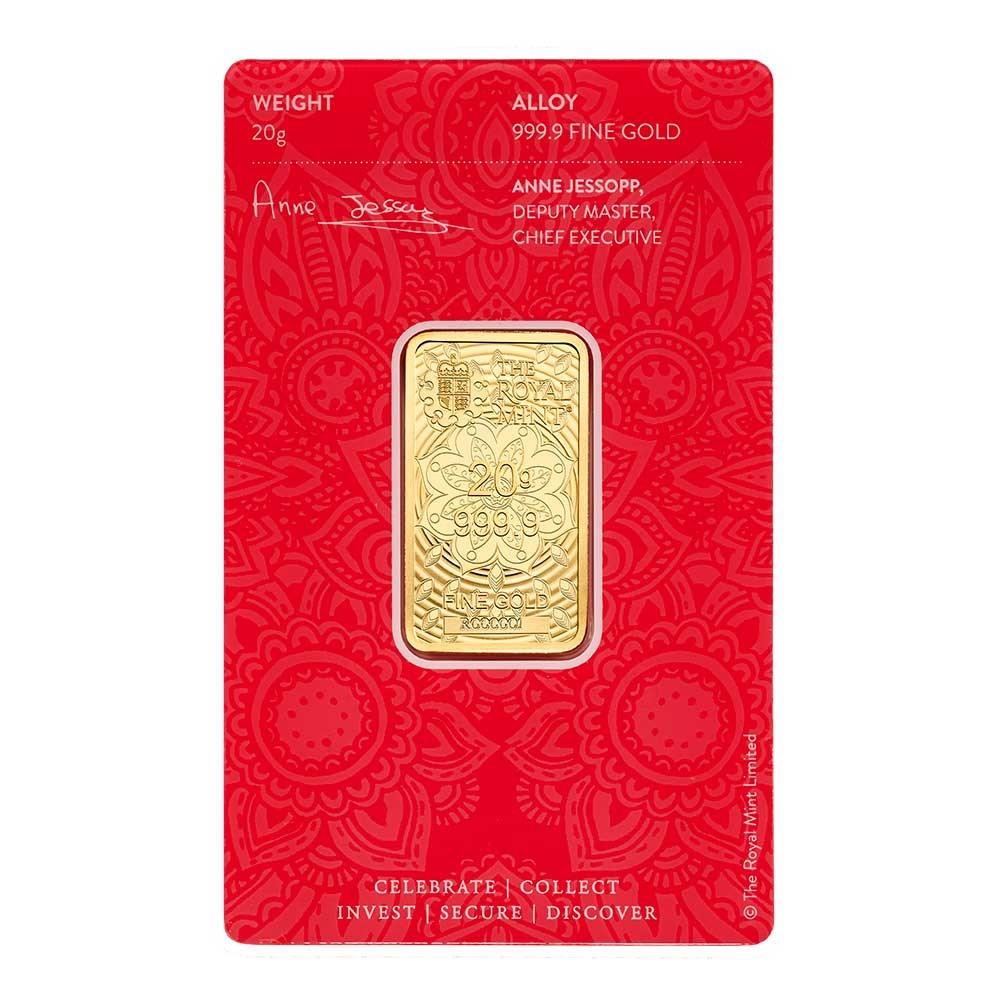20g Lakshmi Gold Minted Bar | The Royal Mint