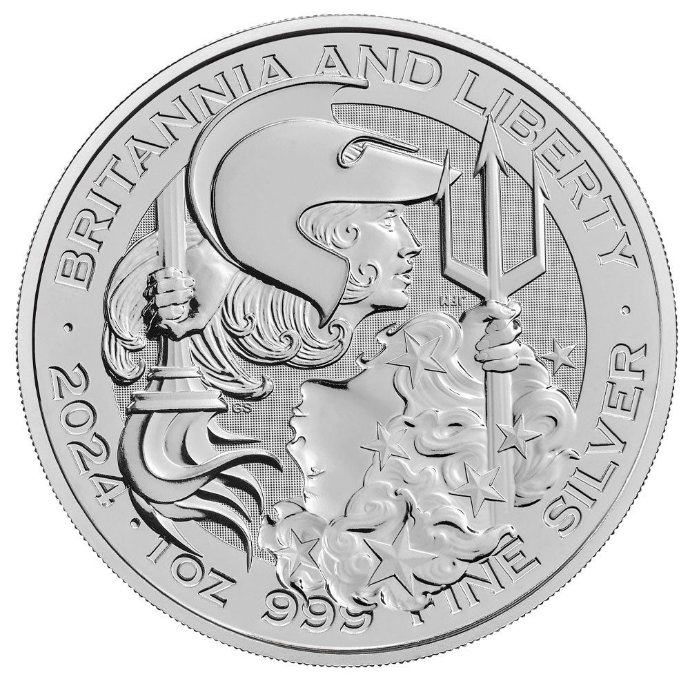 2024 1oz Britannia and Liberty Silver Coin | The Royal Mint 