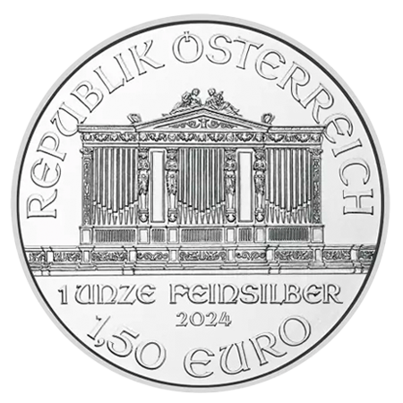 2024 1oz Philharmonic Silver Coin | Austrian Mint