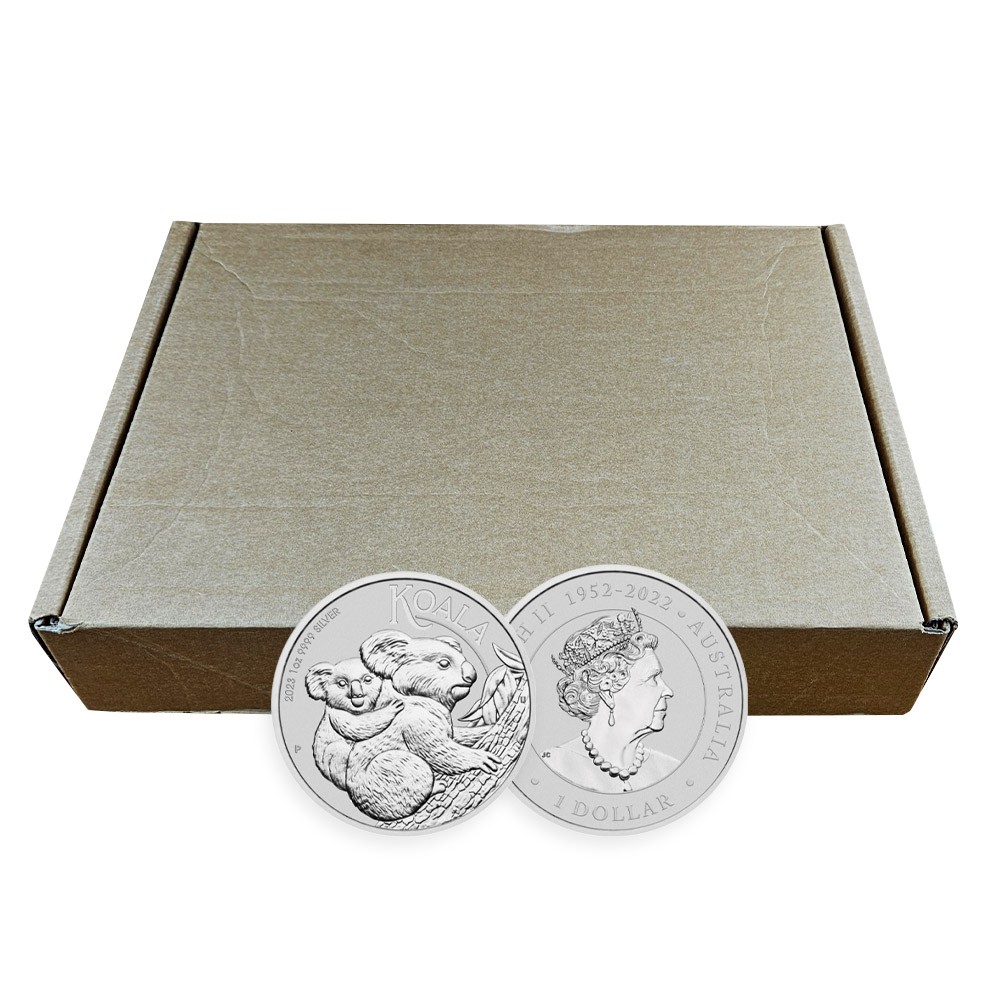 2023 1oz Silver Koala x 100 Coins in Box | The Perth Mint