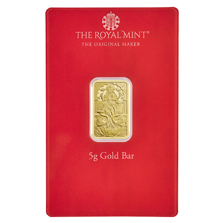  5g Lakshmi Gold Minted Bar | The Royal Mint