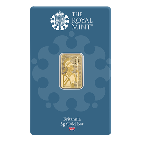 5g Britannia Gold Bar (New Design) | The Royal Mint