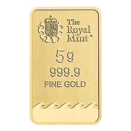 5g Britannia Gold Bar (New Design) | The Royal Mint