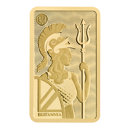 1g Britannia Gold Bar (New Design) | The Royal Mint