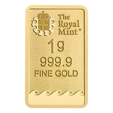 1g Britannia Gold Bar (New Design) | The Royal Mint