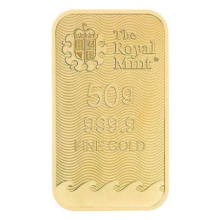 50g Britannia Gold Bar (New Design) | The Royal Mint