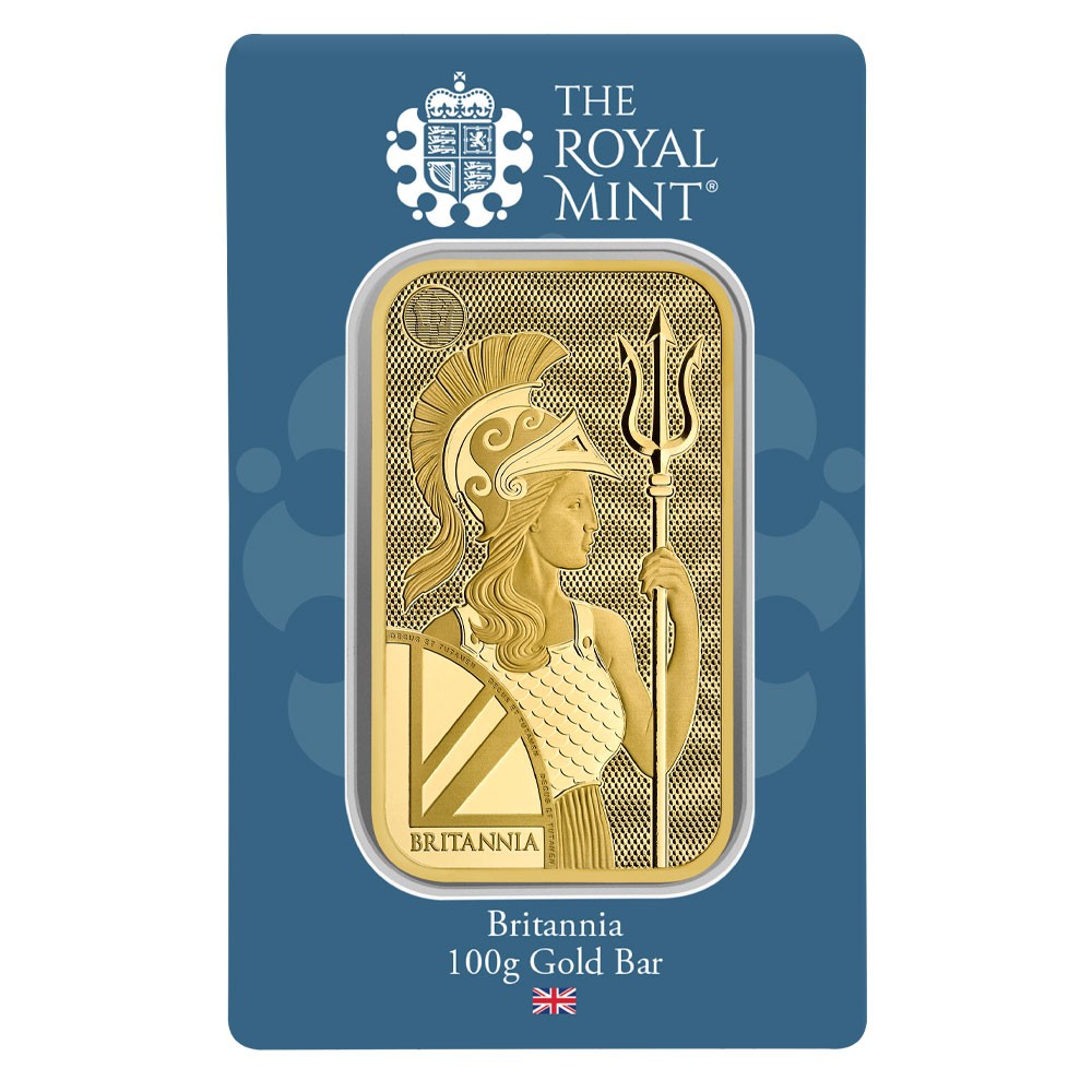 100g Britannia Gold Bar (New Design) | The Royal Mint