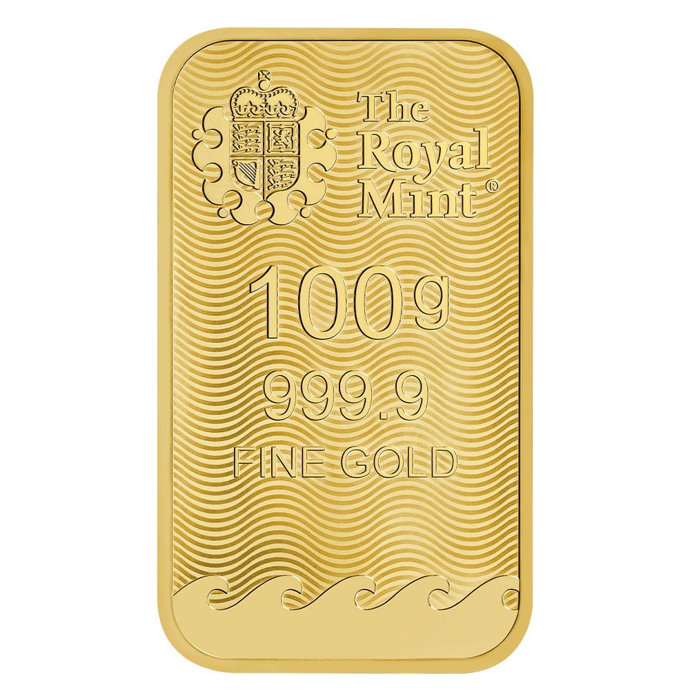 100g Britannia Gold Bar (New Design) | The Royal Mint