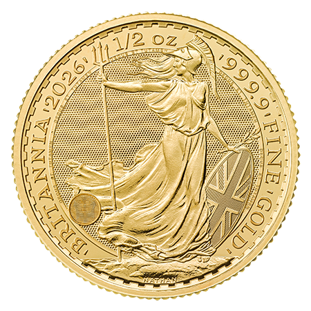 2026 1/2oz Gold Britannia Coin | The Royal Mint