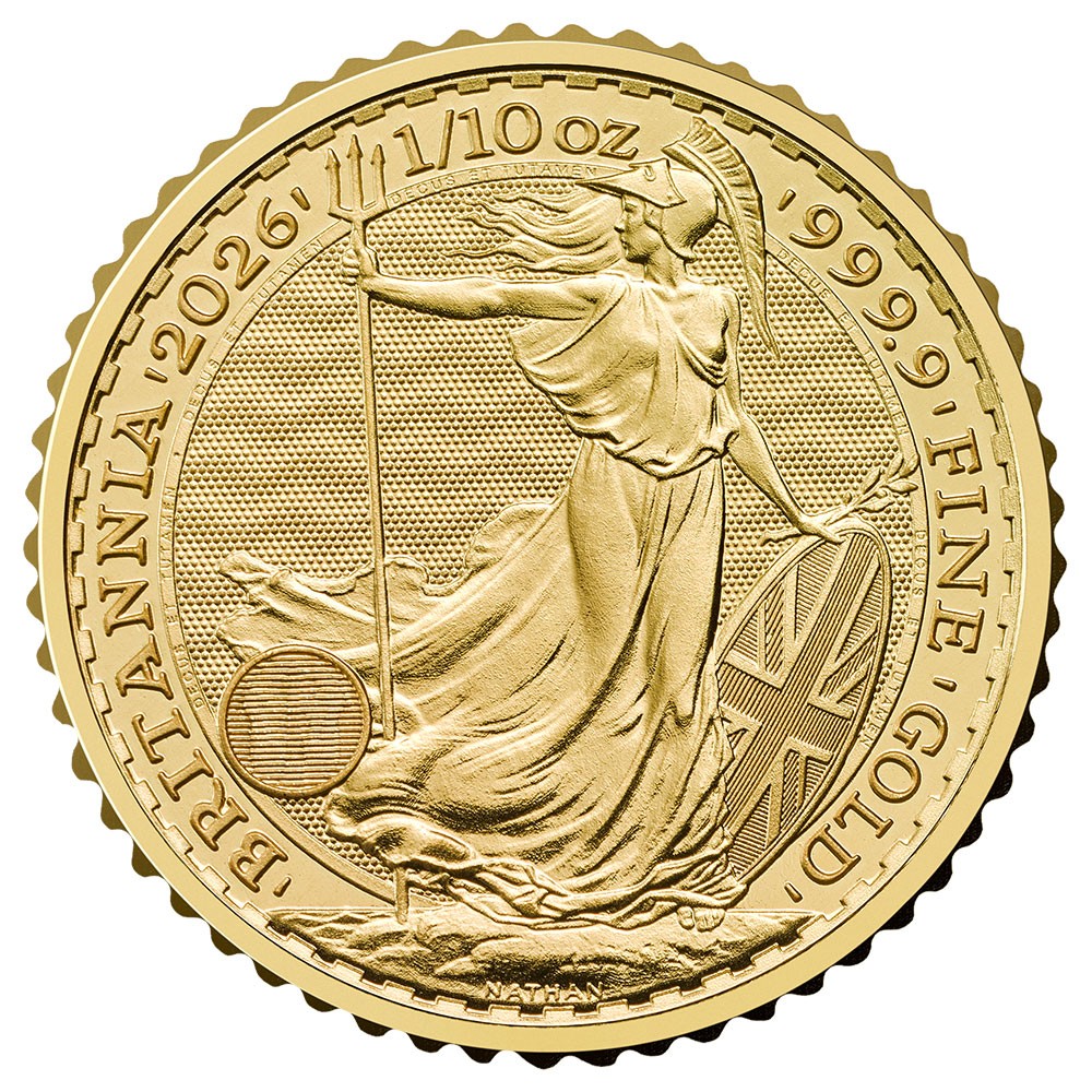2026 1/10oz Gold Britannia Coin | The Royal Mint