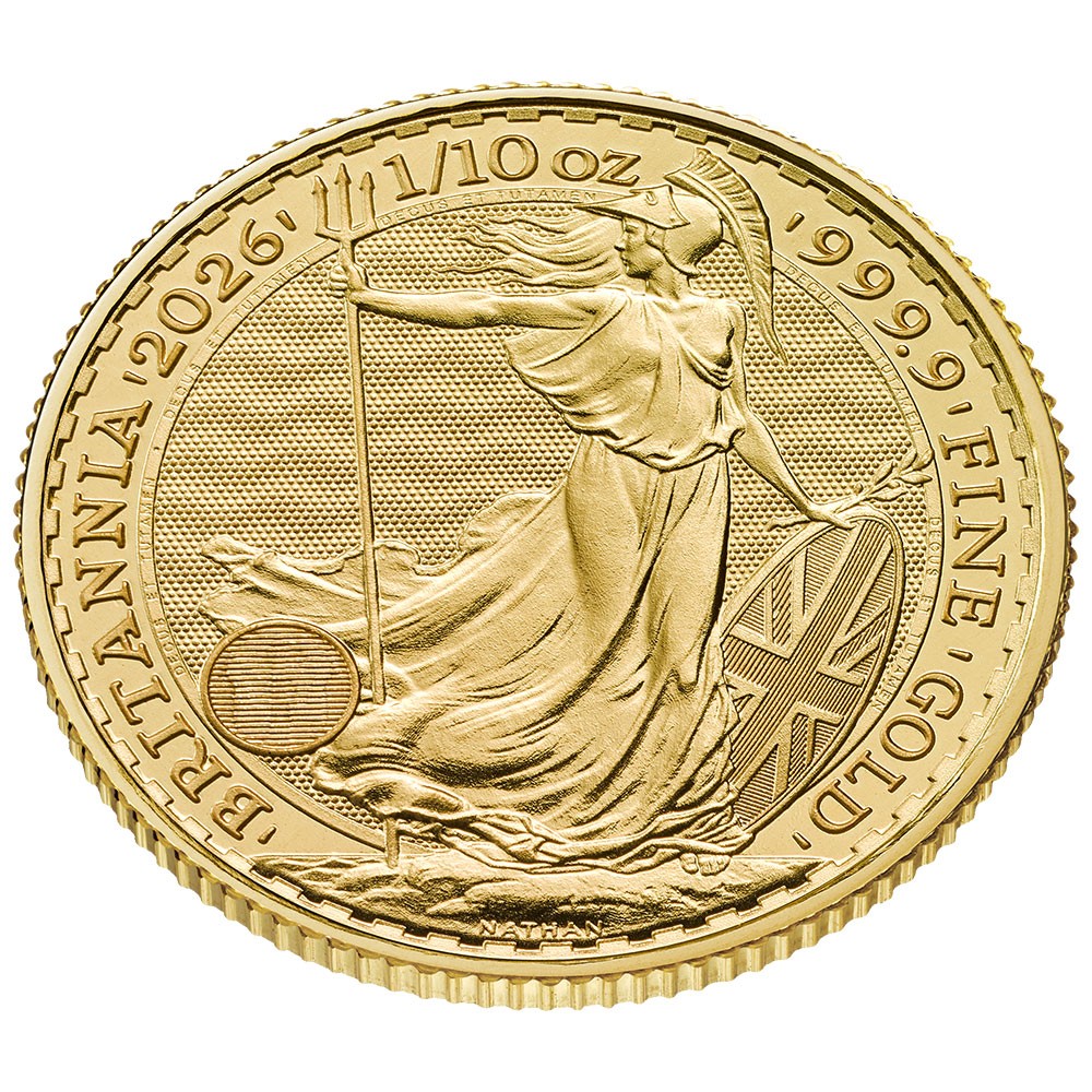 2026 1/10oz Gold Britannia Coin | The Royal Mint