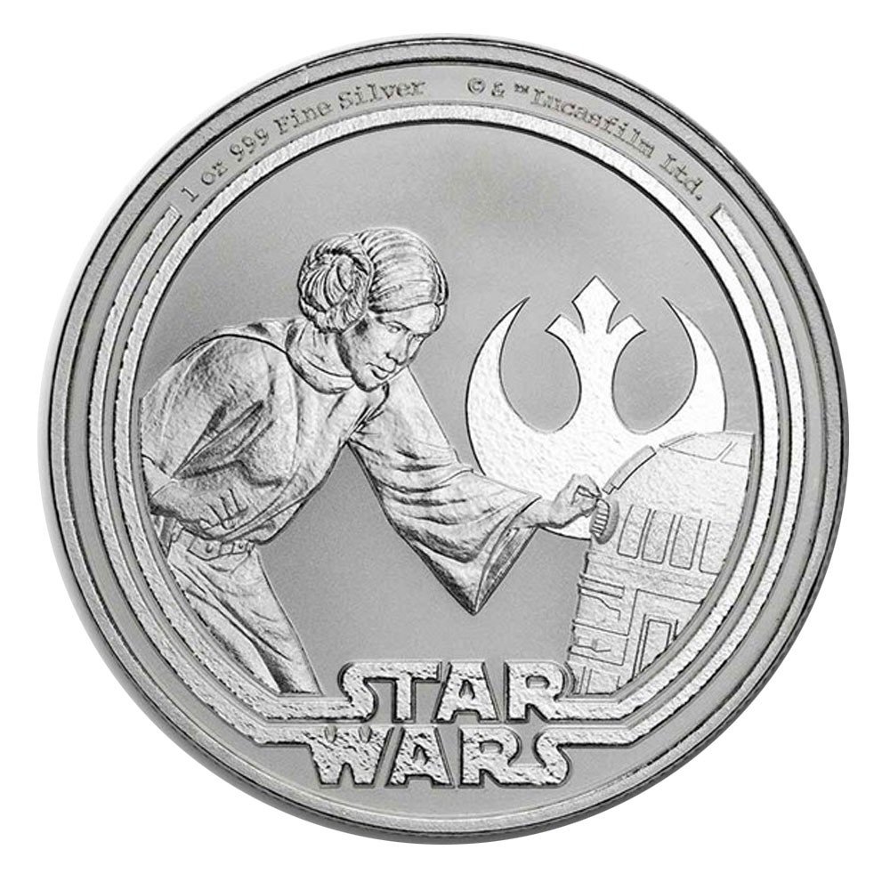 2025 1oz Star Wars Princess Leia Silver Coin
