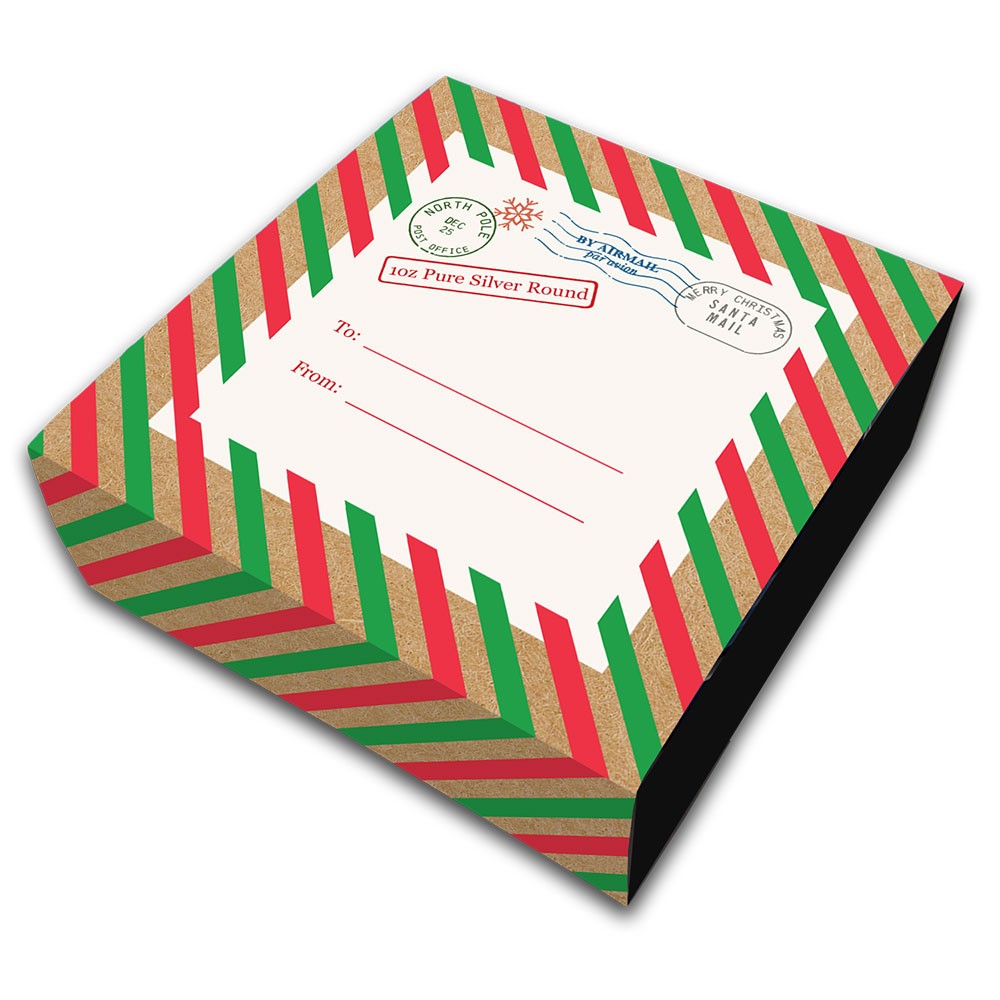 1oz Santa's Workshop Coloured Silver Round | PAMP Suisse